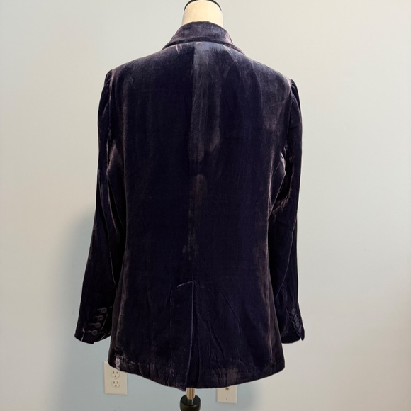 Sundance Silk Blend Velvet Blazer Jacket Size XL - Picture 4 of 11